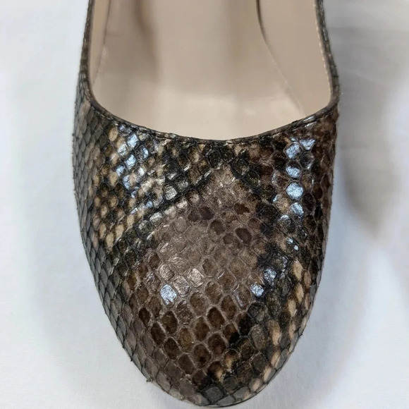 L.K. Bennett women's leather snake print heels , size 38-1/2 - Picture 3 of 9